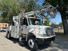 2011 International Durastar 4300 Cable Dispenser Placing Utility Boom Truck