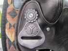 17   Circle Y Black Park   Trail Sqh Bars Western Saddle Leather   Cordura  Tx
