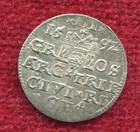 Poland 1592 Trojak   3 Groschen  sigismund Iii  Silver Medieval Coin