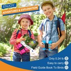 Toys For Boys Ages 3-7  Let s Go  Kids Binoculars With Bird 4x30  Light Blue