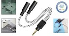 Stylish Knitted 3 5mm Aux Splitter Cable For Headphones   Speakers - 9 8in