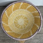 All Across Africa 11    Rwandan Bowl Basket Weaver Gold Cream Lavender Nwt