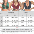 Sexy Women Black Halter Neck Deep V Cutout Crop Top Sleeveless Party Club Top