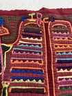 Kuna Mola Textile Fabric Reverse Applique  Eagle Bird Red Hand Stitched 15x12