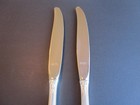 Wallace Rose Point Sterling Flaware 2 Lunch Knives-9  excl-lot2-freeshipexcl 