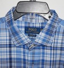 Polo Ralph Lauren Long Sleeve Shirt Xxl Classic Fit Blue Multi Check Nwt
