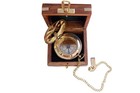 Handcrafted Vintage Brass Sundial Compass     Antique Nautical Sun Clock Wit