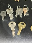 Lot 42 Vtg Keys Flat Lock Skeleton Padlock House Brass Metal Alum Car Cabinet