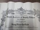 Vogue Institute Of Beauty School 1948 Completion Certificate