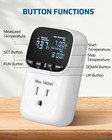 Dewenwils Temperature Controller Outlet  15a Thermostat 1 Pack  White