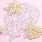 50pcs Hair Beads For Braids Loc Jewelry Dreadlock Beads Accessories Cute Clear