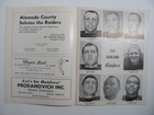 Oakland Raiders V  Buffalo Bills American Football League Program Dec 3 1961