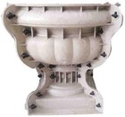 Abs Plastic Precast Concrete Flower Pot Planter Molds Reazone Outdoor White 
