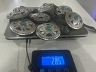 Vintage Navajo Concho Belt With 28oz Sterling Silver And Turquoise Medallions 
