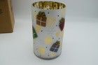 Yankee Candle Christmas Glass Large Jar Candle pillar Holder New In Open Box