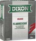Dixon Industrial Fluorescan Specialty Crayons  Round  4-3 4 X 11 16   Orange  12