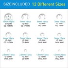327pcs Stainless Steel E-clip Circlip Kit Retaining Ring Assortment Set 24 Sizes
