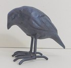 Cast Iron Bird Crow Figurine Statue Paperweight 4 X 5 