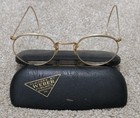 Vintage Fulvue 1 10 12k Gold Filled Round Eyeglasses W  Original Glasses Case