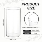 Clear Cylinder Vases 6 Inch Tall Glass Flower Vase For Table Decor 22oz