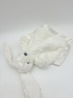 Cloud Island White Bunny Lovey Security Blanket Satin Baby Nursery Plush Toy