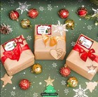 120 Pieces Christmas Gift Tags Self Adhesive Assorted Prints Size 2 96    X 1 96 