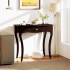 Vintage Console Table  Wooden Entryway Table With Storage Drawers