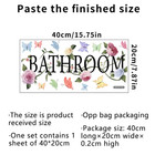 Bathroom Wall Sticker Letter Quote Pvc Self Adhesive Door Decal Vinyl Art Decor