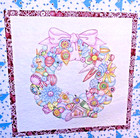 Shiny   Brite 433 Crabapple Hill Embroidery Quilt Wall Hanging Pattern 48 5 