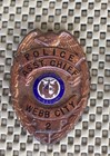 Vintage Badge Obsolete-assistant Police Chief-webb City Missouri-hi-glo