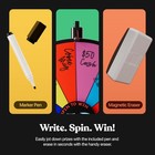 T-sign 24 Inch Dual Use Spinning Prize Wheel 14 Slots Color Tabletop And    