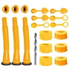Gas Can Spout Replacement  Gas Can Nozzle Replacement  3 Kits-   For Yellow