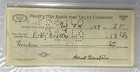 Albert Einstein Signed 1949 Princeton Bank Check - Psa Mint 9