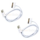  2 Pack  3 Ft 30 Pin Usb Data Sync Charger Cord Cable For Iphone 4 4s Ipod Ipad