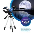 70mm Lens Telescope Astronomical W  Adjustable Tripod Backpack For Beginner Kids