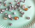 Lot Of 47 Vintage  Rhinestone Metal   Plastic Sewing Buttons   25  To  5 