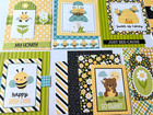 k170 Bee Happy Beary Sweet W  Doodle-pops Scrapbook Card Kit 30pcs - A2 A6