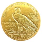 1912 P Gold Quarter Eagle   2 5 Gold Indian Coin   Philadelphia Mint