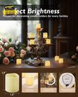 12pack Flickering Flameless Votive Candles  200 hour Electric Fake Candles  Batt