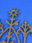 C 1875 Cast Iron Roof Cresting Section  Flower  Victorian Architectural Element