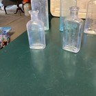 7 Vintage Medicine Liniment Bottles Lot