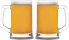 Set Of 2 Lead Free Crystal Beer Mugs 12 Oz Drinking Glasses For Beer