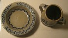 1991 Classic Art Pottery Child s 2 Handle Cup   Bowl Abc   s Rowe Pottery Works