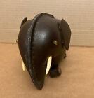 Original Kounoike Vintage Leather Elephant Piggy Bank