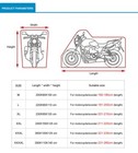 Motorcycle Cover Bike Waterproof Outdoor Rain Dust Sun Scooter Protector M-4xl