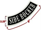Custom Embroidered Side Rocker Vest Patch Motorcycle Biker Patch Club Mc 9 