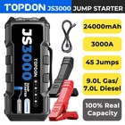 Topdon Js3000 3000a Jump Starter For Cars And Battery Charger Booster Power Bank