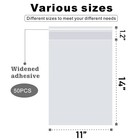Leosinda Self Seal Cello 11x14 Inch  pack Of 50   Clear Bags  50pcs 