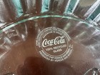 Vtg Advertising Coca Cola Coke Art Glass Bottle Cap Bowl Made In Spain 9 5x3 