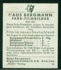 Movie Card  0220  Oliver Hardy  1934  Haus Bergmann  Farb   163  error   rare 